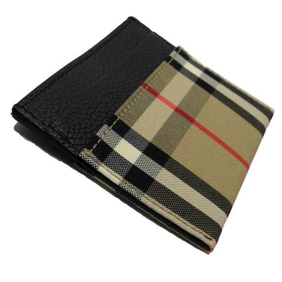 Burberry Nova Check Wallet black brown canvas leather - Picture 3 of 3
